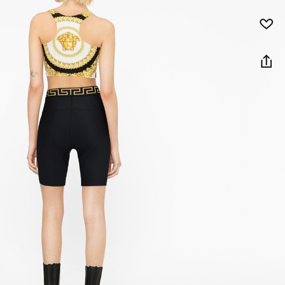 Versace Baroque Printed Cropped Tank Top - Picture 11 of 12